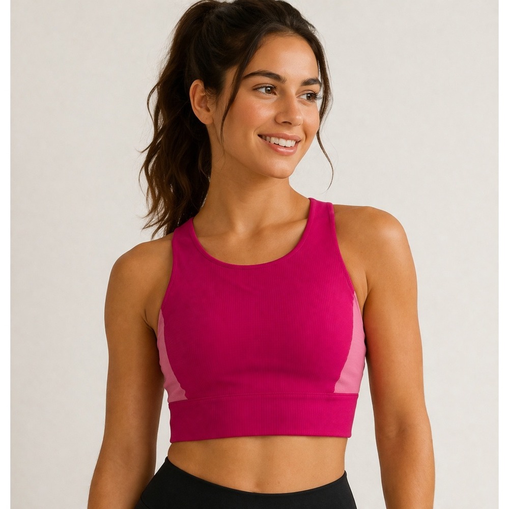 WILO the Label Anthropologie Racerback Sports Bra Yoga Pickleball Gym Activewear
